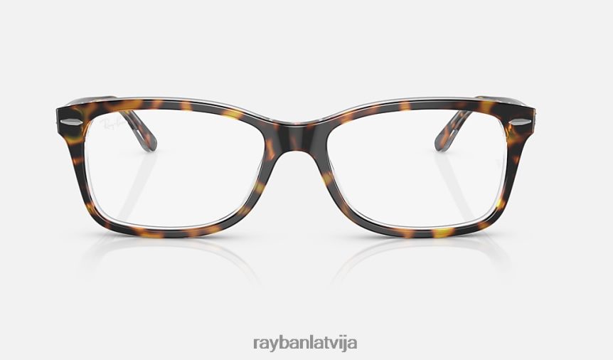 rb5428 optika pulēta havana uz caurspīdīga F0L86X1851 vīriešiem Ray-Ban brilles