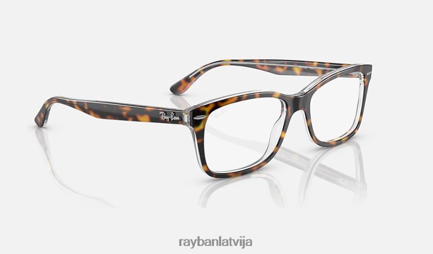 rb5428 optika pulēta havana uz caurspīdīga F0L86X1851 vīriešiem Ray-Ban brilles
