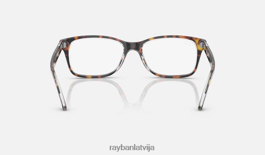 rb5428 optika pulēta havana uz caurspīdīga F0L86X1851 vīriešiem Ray-Ban brilles