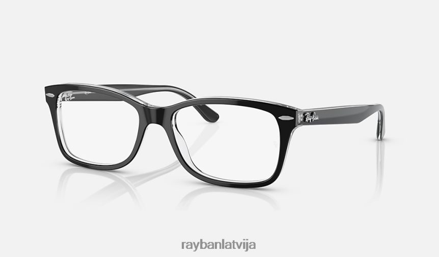 rb5428 optika pulēta melna uz caurspīdīga F0L86X1849 vīriešiem Ray-Ban brilles
