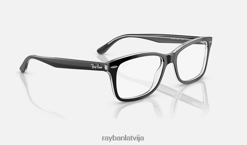 rb5428 optika pulēta melna uz caurspīdīga F0L86X1849 vīriešiem Ray-Ban brilles