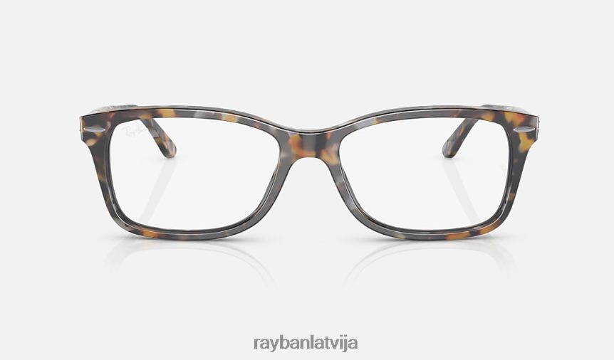 rb5428 optika pulēta pelēka/brūna havana F0L86X1852 vīriešiem Ray-Ban brilles