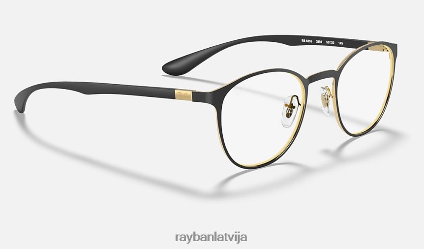 rb6355 optika matēts melns uz zelta F0L86X2310 vīriešiem Ray-Ban brilles