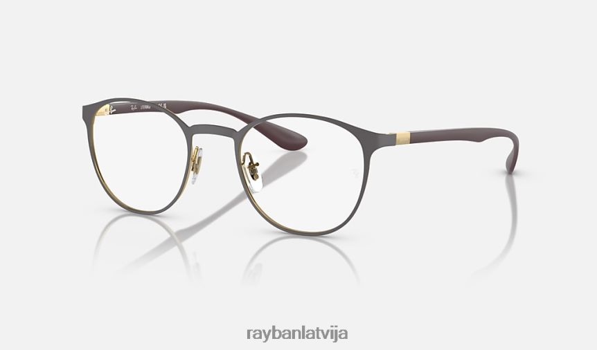 rb6355 optika matēts tumši pelēks uz zelta F0L86X2309 vīriešiem Ray-Ban brilles