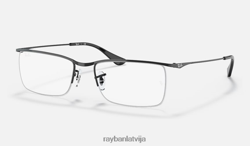 rb6370 optika pulēta melna F0L86X2508 vīriešiem Ray-Ban brilles