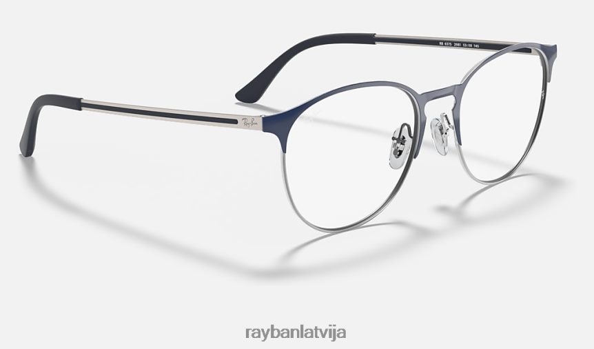 rb6375 optika pulēta zila uz gunmetāla F0L86X2063 vīriešiem Ray-Ban brilles