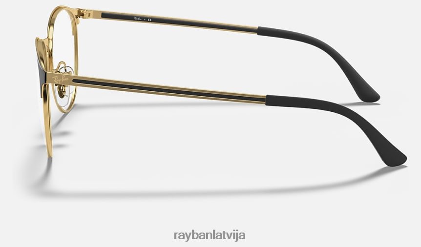 rb6375 optika pulēts melns uz zelta F0L86X2064 vīriešiem Ray-Ban brilles