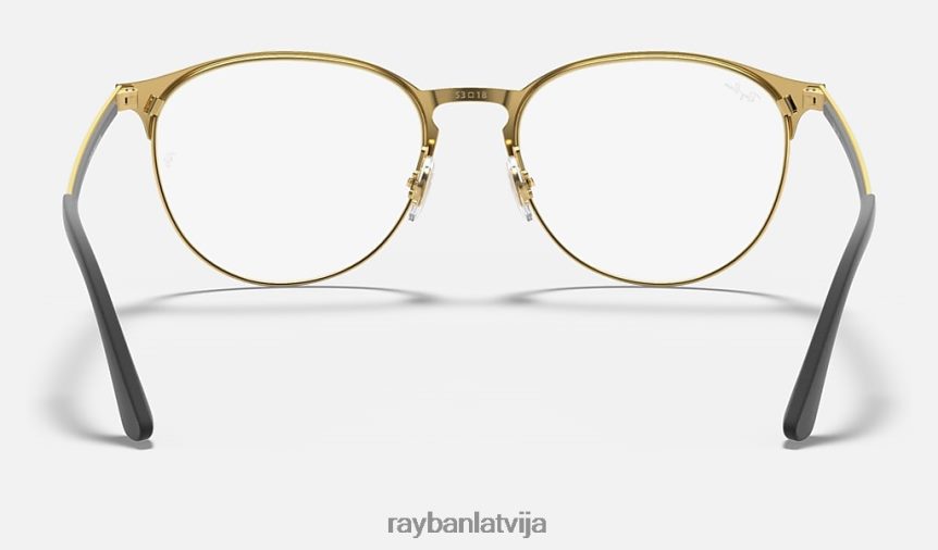 rb6375 optika pulēts melns uz zelta F0L86X2064 vīriešiem Ray-Ban brilles