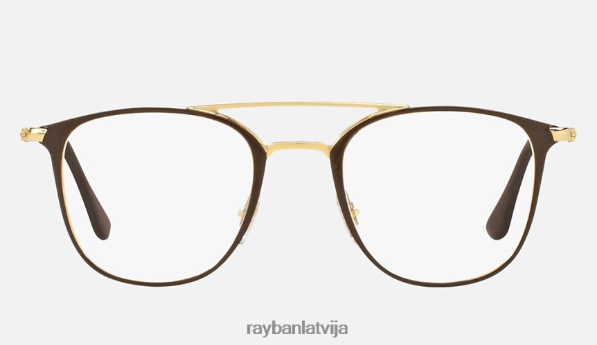 rb6377 optika pulēta brūna F0L86X2502 vīriešiem Ray-Ban brilles