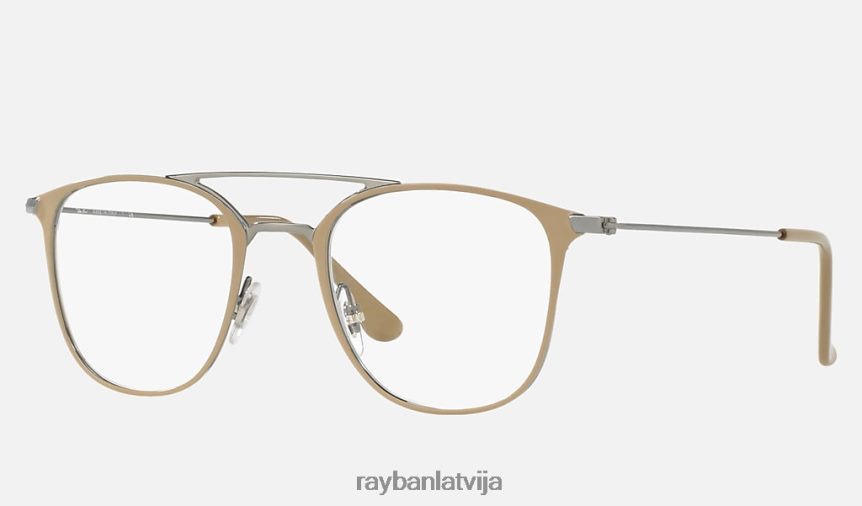 rb6377 optika pulēta gaiši brūna F0L86X2503 vīriešiem Ray-Ban brilles