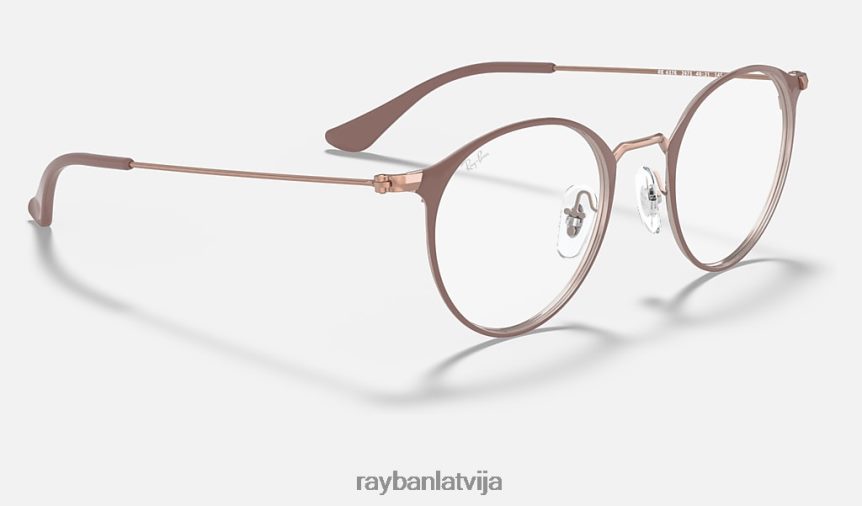 rb6378 optika pulēta gaiši brūna F0L86X1659 vīriešiem Ray-Ban brilles