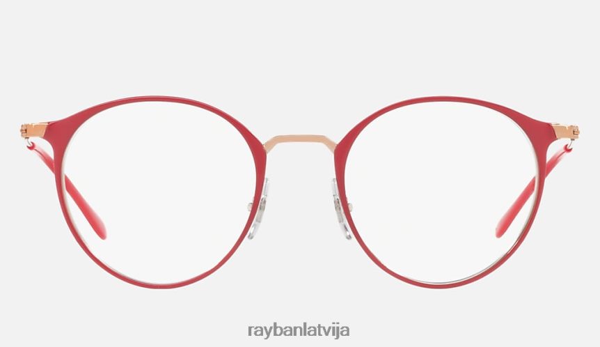 rb6378 optika pulēta sarkana F0L86X1658 vīriešiem Ray-Ban brilles