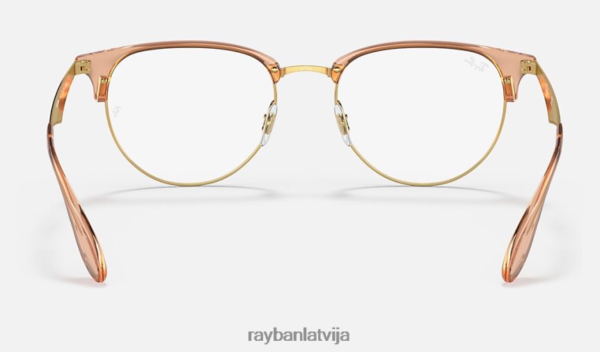 rb6396 optika pulēta brūna uz zelta F0L86X2124 vīriešiem Ray-Ban brilles
