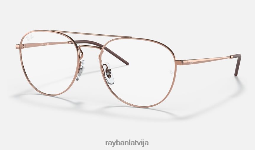 rb6414 optika pulēts rozā zelts F0L86X2011 vīriešiem Ray-Ban brilles