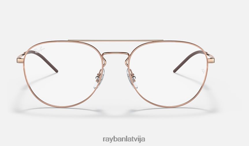 rb6414 optika pulēts rozā zelts F0L86X2011 vīriešiem Ray-Ban brilles