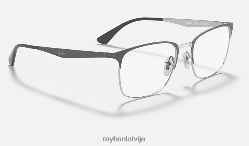 rb6421 optika pulēta pelēka uz sudraba F0L86X2297 vīriešiem Ray-Ban brilles