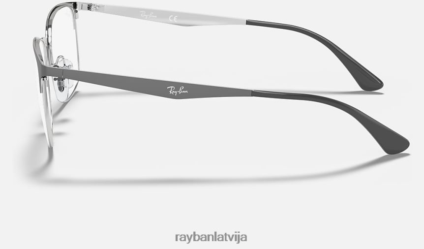 rb6421 optika pulēta pelēka uz sudraba F0L86X2297 vīriešiem Ray-Ban brilles