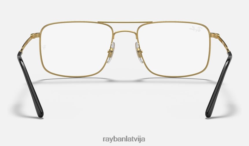 rb6434 optika pulēts melns uz zelta F0L86X1899 vīriešiem Ray-Ban brilles