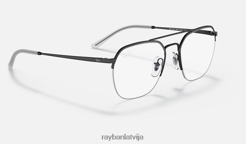 rb6444 optika pulēta melna F0L86X2356 vīriešiem Ray-Ban brilles