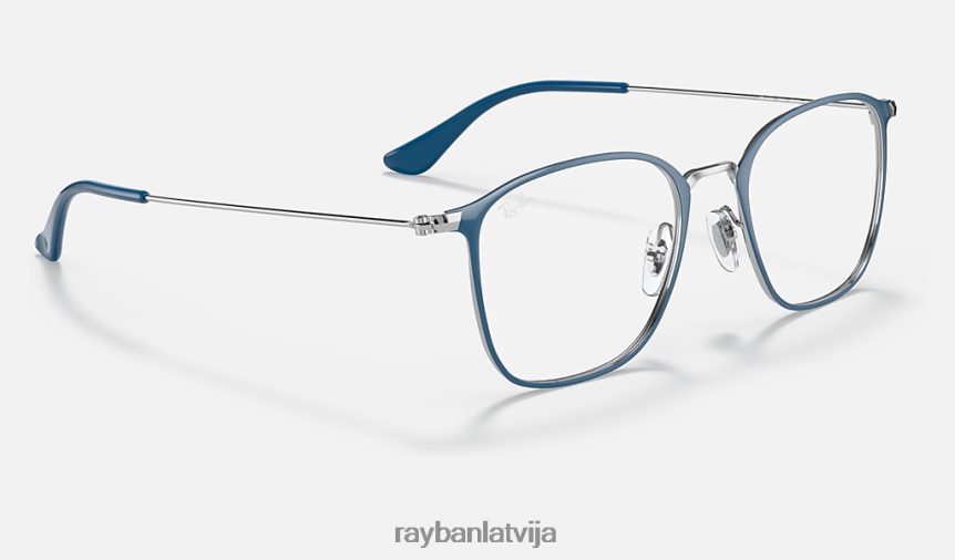 rb6466 optika pulēta zila F0L86X2431 vīriešiem Ray-Ban brilles