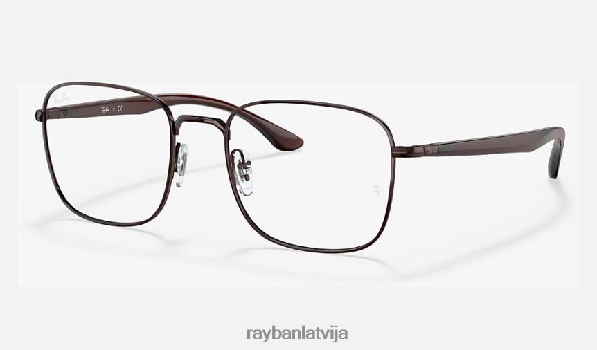 rb6469 optika pulēta tumši brūna F0L86X1917 vīriešiem Ray-Ban brilles