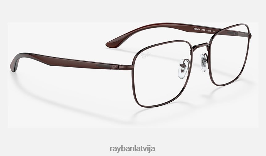 rb6469 optika pulēta tumši brūna F0L86X1917 vīriešiem Ray-Ban brilles