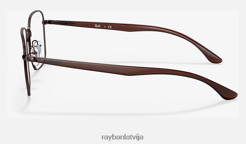rb6469 optika pulēta tumši brūna F0L86X1917 vīriešiem Ray-Ban brilles