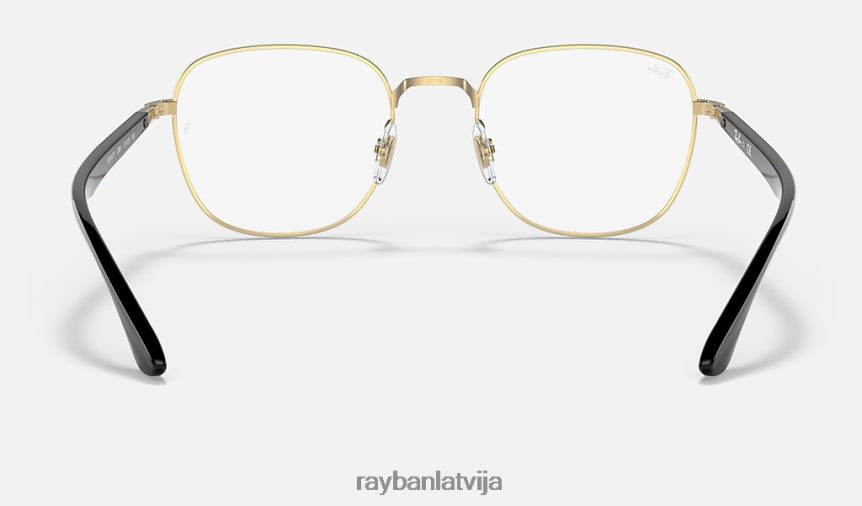 rb6477 optika pulēts melns uz zelta F0L86X1857 vīriešiem Ray-Ban brilles
