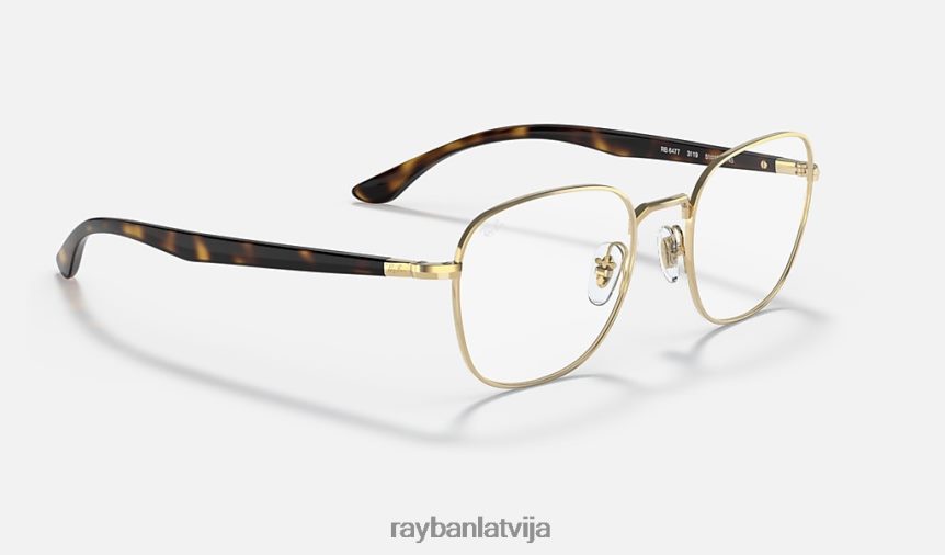 rb6477 optika pulēts zelts F0L86X1859 vīriešiem Ray-Ban brilles