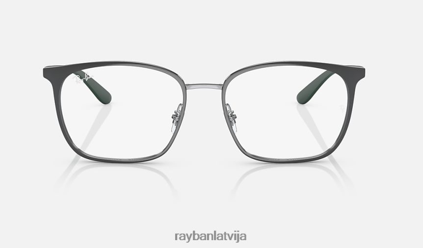 rb6486 optika pulēta pelēka uz sudraba F0L86X1984 vīriešiem Ray-Ban brilles