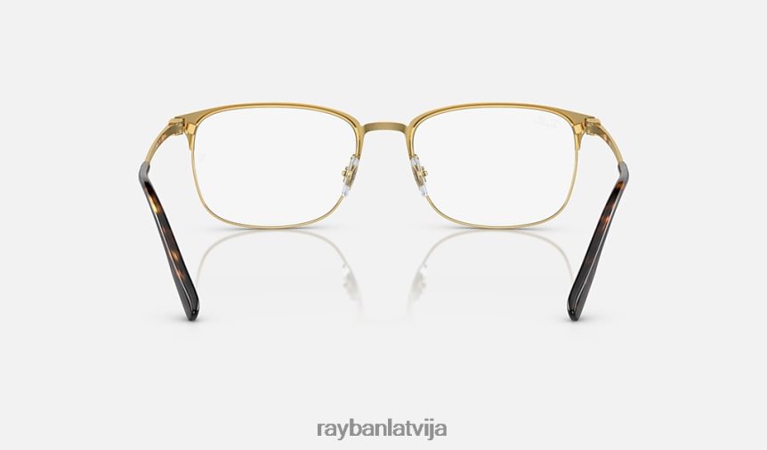rb6494 optika pulēta havana uz zelta F0L86X1998 vīriešiem Ray-Ban brilles