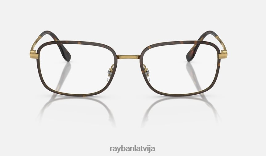 rb6495 optika pulēta havana uz zelta F0L86X1718 vīriešiem Ray-Ban brilles
