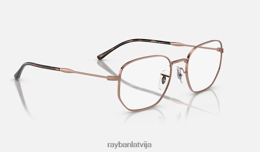 rb6496 optika pulēts rozā zelts F0L86X1752 vīriešiem Ray-Ban brilles