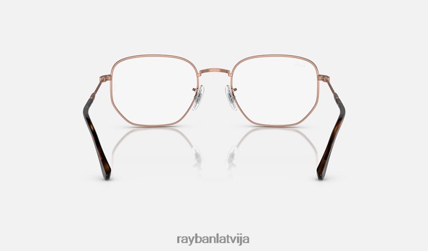 rb6496 optika pulēts rozā zelts F0L86X1752 vīriešiem Ray-Ban brilles