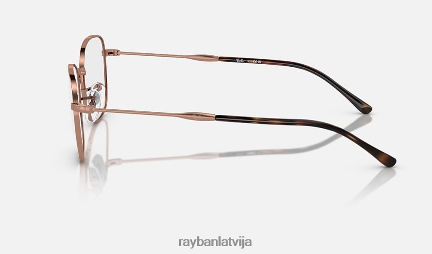 rb6497 optika pulēts rozā zelts F0L86X1673 vīriešiem Ray-Ban brilles