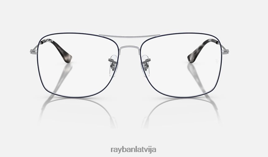 rb6498 optika pulēts zils uz sudraba F0L86X1779 vīriešiem Ray-Ban brilles