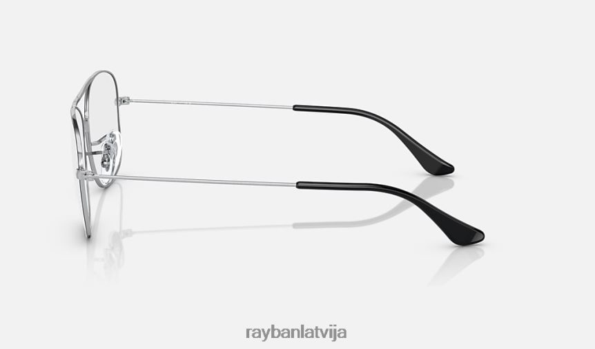 rb6499 optika pulēts melns uz sudraba F0L86X2222 vīriešiem Ray-Ban brilles