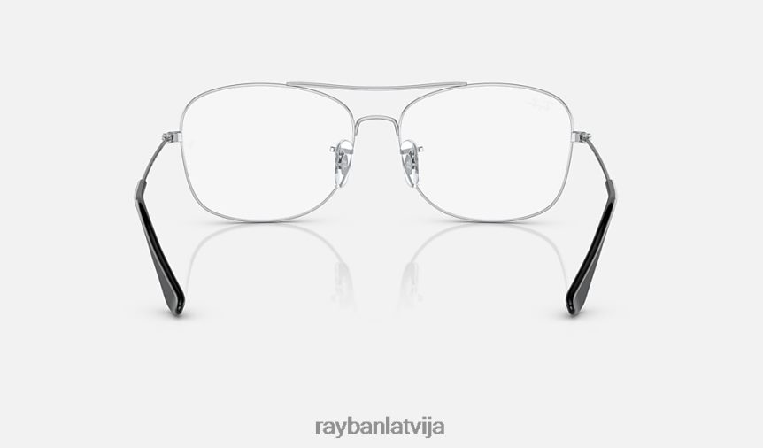 rb6499 optika pulēts melns uz sudraba F0L86X2222 vīriešiem Ray-Ban brilles