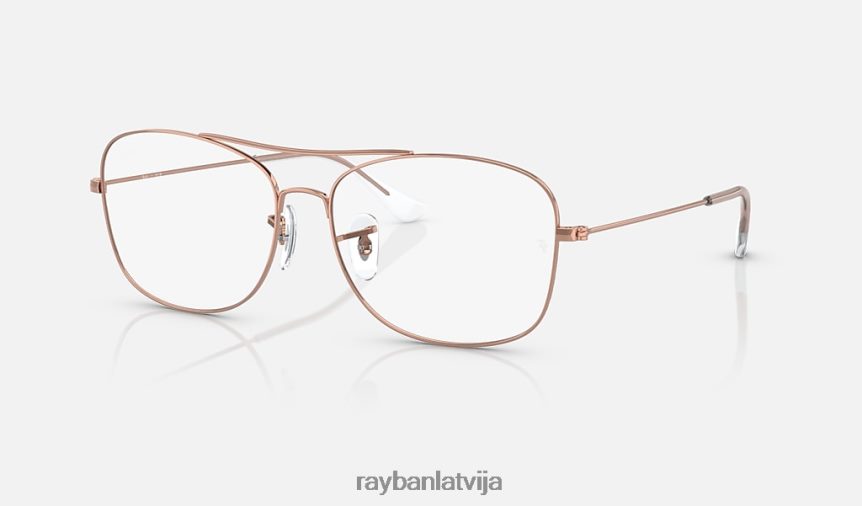 rb6499 optika pulēts rozā zelts F0L86X2223 vīriešiem Ray-Ban brilles