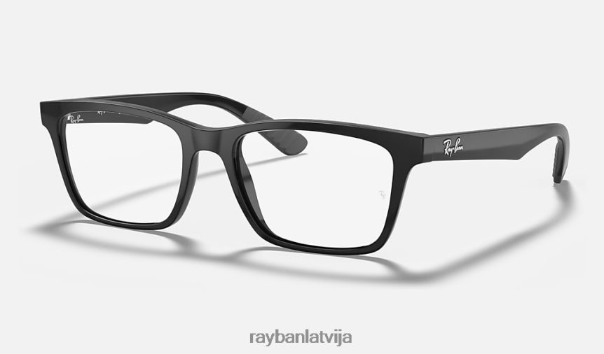 rb7025 optika pulēta melna F0L86X2239 vīriešiem Ray-Ban brilles