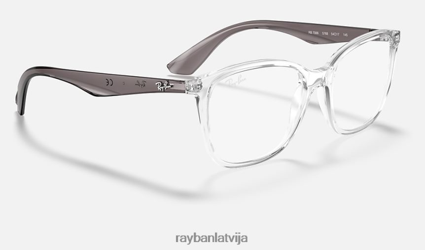 rb7066 optika pulēta caurspīdīga F0L86X2291 vīriešiem Ray-Ban brilles