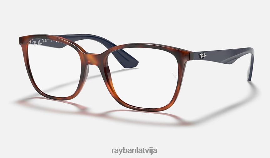 rb7066 optika pulēta gaiša havana F0L86X2290 vīriešiem Ray-Ban brilles