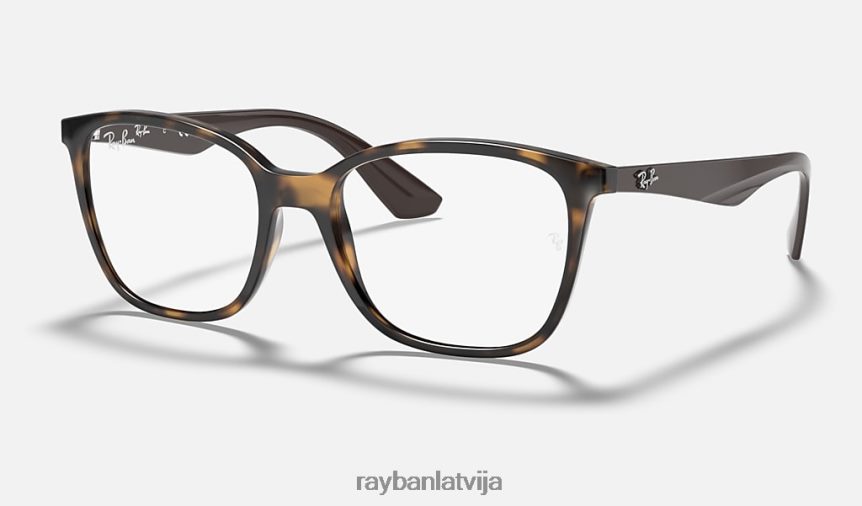 rb7066 optika pulēta havana F0L86X2287 vīriešiem Ray-Ban brilles