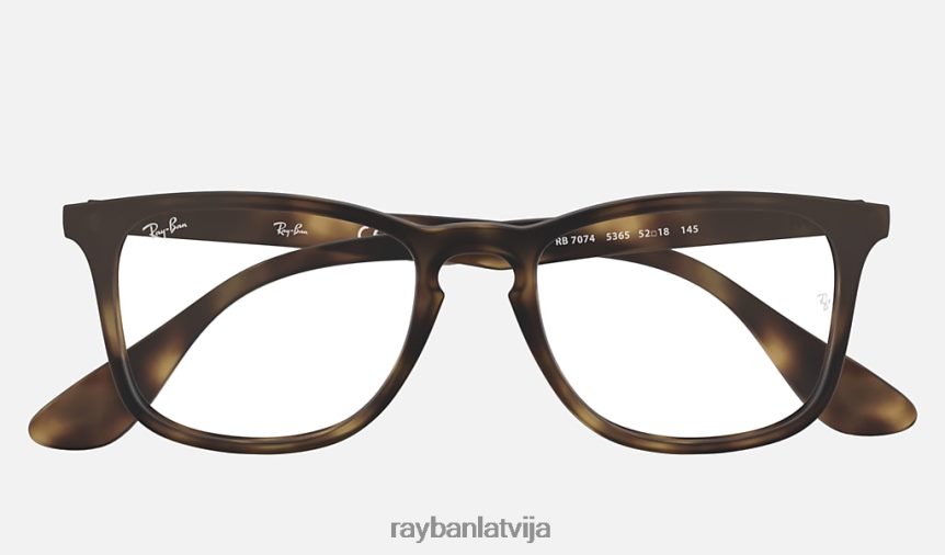 rb7074 optika matēta havana F0L86X2423 vīriešiem Ray-Ban brilles
