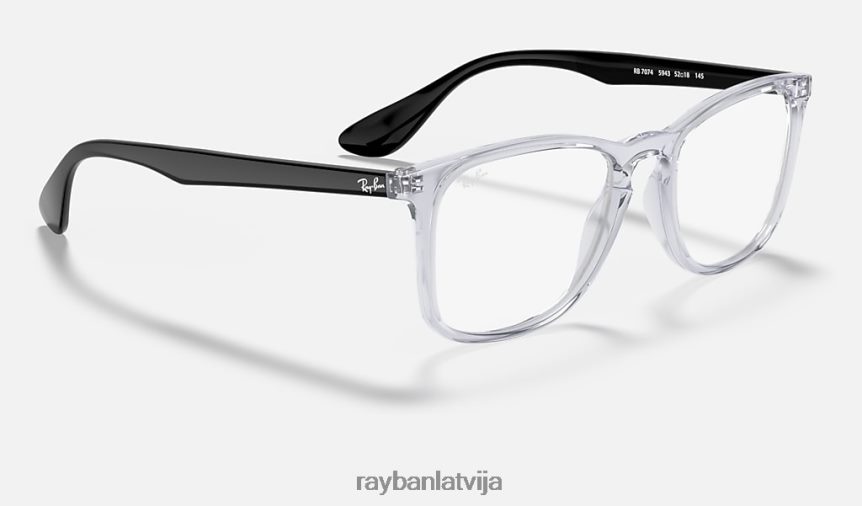 rb7074 optika pulēta caurspīdīga F0L86X2426 vīriešiem Ray-Ban brilles