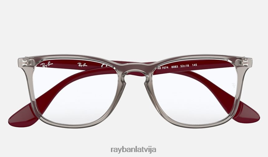 rb7074 optika pulēta caurspīdīga pelēka F0L86X2425 vīriešiem Ray-Ban brilles