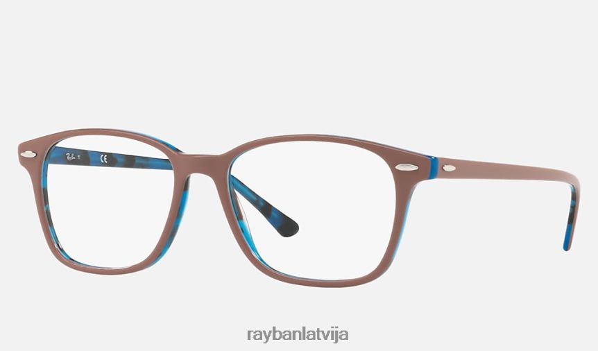 rb7119 optika pulēta gaiši brūna F0L86X2215 vīriešiem Ray-Ban brilles