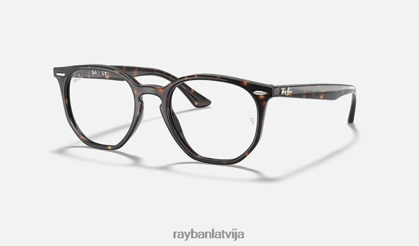 rb7151 sešstūra optika pulēta havana F0L86X1723 vīriešiem Ray-Ban brilles