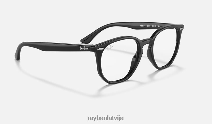 rb7151 sešstūra optika pulēta melna F0L86X1722 vīriešiem Ray-Ban brilles