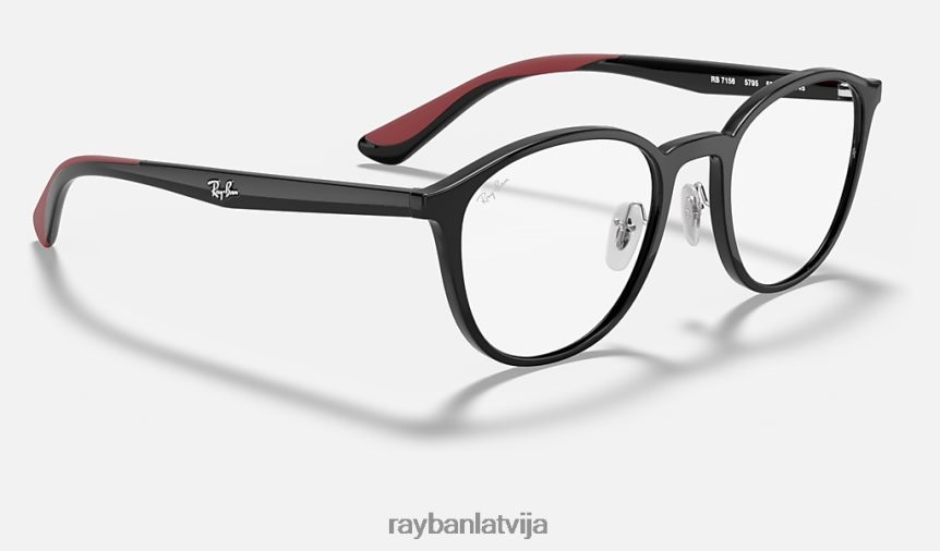 rb7156 optika pulēta svītraina havana F0L86X2325 vīriešiem Ray-Ban brilles